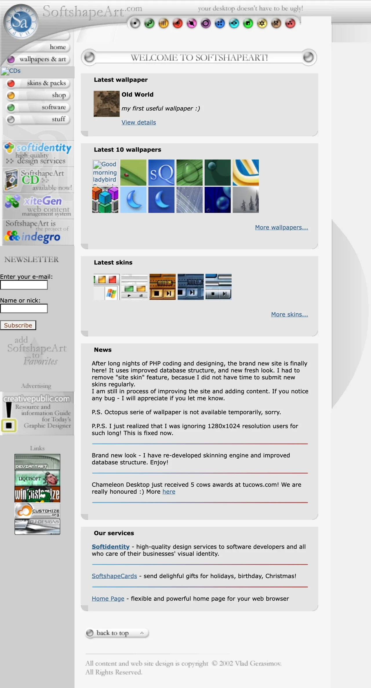 A screenshot from 2002