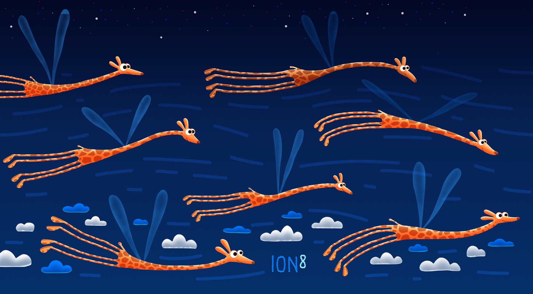 Bottle preview - Flying Giraffes